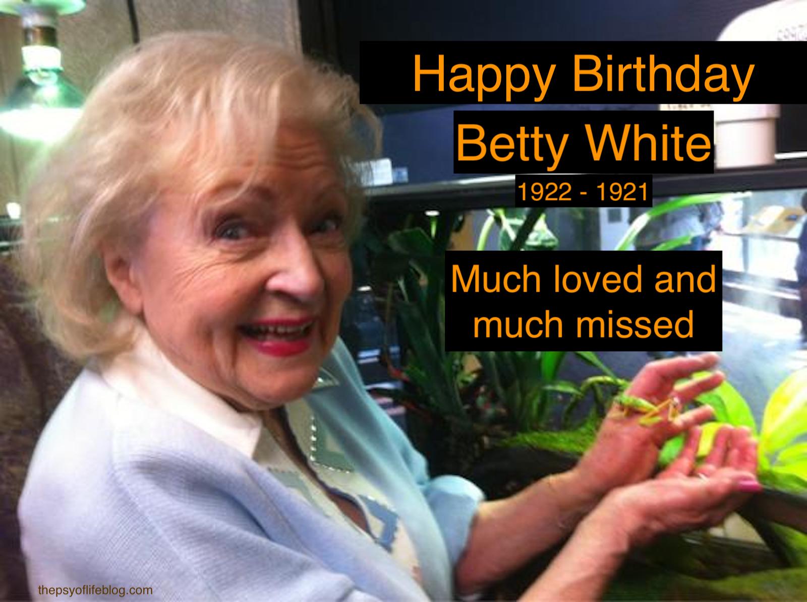 Betty White would've been 100 years old on 17 January.